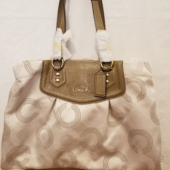 NWT Vintage Coach Signature Hobo Purse with Crossbody Strap - Picture 1 of 5